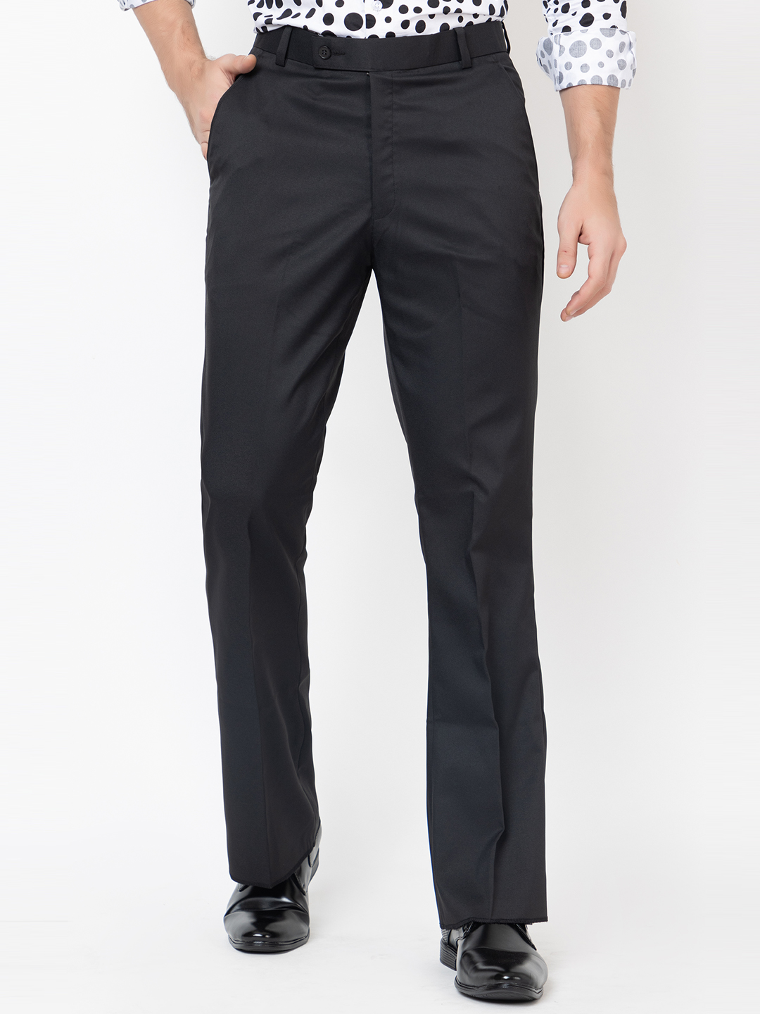 Black Trouser Bell Bottoms Pant for Men