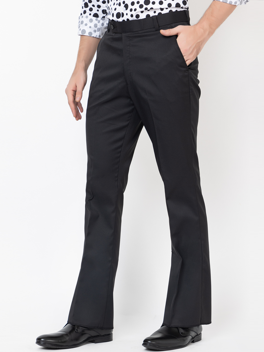 Buy Black Trouser Bell Bottoms Pant for Men Online In India